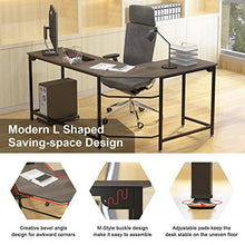 Load image into Gallery viewer, WeeHom L Shaped Desk Corner Gaming Computer Desk for Home Office Sturdy PC Laptop Table Workstation,Small Size
