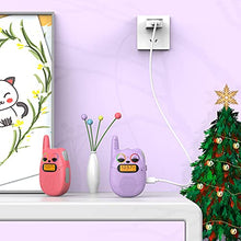 Load image into Gallery viewer, Qniglo Walkie Talkies for Kids Rechargeable 4 Pack, Kids Toys for 3-14 Year Old Girls Gifts,Kids Walkie Talkies for Outdoor Camping Games, Christmas Birthday Gifts for 5 6 7 8 9 10 Year Old Toddlers

