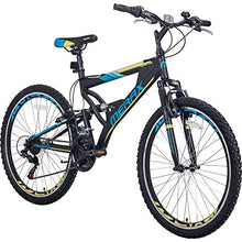 Load image into Gallery viewer, Merax FT323 Mountain Bike 21 Speed Full Suspension Aluminum Frame MTB Bicycle - 26 inch (Blue)

