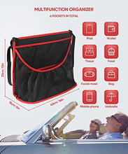 Load image into Gallery viewer, Tsumbay Car Net Pocket Handbag Holder, Purse Holder for Car, Large Capacity Car Purse Holder Between Seats, Strong Bearing Capacity Car Handbag Holder for Driver Storage, Dog Car Barrier - Black
