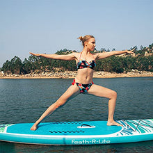 Load image into Gallery viewer, FEATH-R-LITE Inflatable Stand Up Paddle Board 10'5''x33''x6'' Ultra-Light (18.9lbs) ISUP with Paddleboard Accessories,Fins,Adjustable Paddle, Pump,Backpack, Leash, Waterproof Phone Bag
