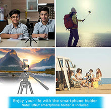 Load image into Gallery viewer, SharingMoment Premium Smartphone Holder/Vertical and Horizontal Tripod Mount Adapter Rotatable Bracket with 1/4 Inch Screw/Adjustable Clip for iPhone, Android Cell Phone, Selfie Stick, Camera Stand
