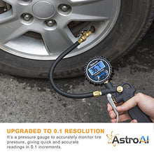 Load image into Gallery viewer, AstroAI Digital Tire Inflator with Pressure Gauge, 250 PSI Air Chuck and Compressor Accessories Heavy Duty with Rubber Hose and Quick Connect Coupler for 0.1 Display Resolution, Gifts for Men
