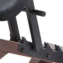 Load image into Gallery viewer, Steelbody Deluxe 6 Position Utility Weight Bench for Weightlifting and Strength Training STB-10105, Black-Brown

