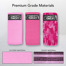 Load image into Gallery viewer, Sweet Sweat Waist Trimmer (Pink Medium) + Hip Bands Bundle
