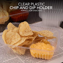 Load image into Gallery viewer, 12oz Plastic Nacho Trays (100 Pack) Small Disposable Tray for Nachos &amp; Cheese Dip, Concession Stand Supplies, Movie Night Snacks for Kids, Carnival Party Decorations, Food Boats, Snack Containers…
