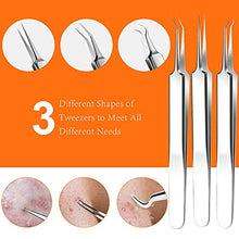 Load image into Gallery viewer, 2022 Latest 15 PCS Pimple Popper Tool Kit, Blackhead Remover Comedone Acne Extractor Tools, Professional Sharp Stainless Skin Blemish Removal Pimple Tools with Metal Case
