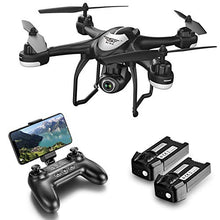 Load image into Gallery viewer, GPS FPV RC Drone with Camera Live Video and GPS Return Home Quadcopter with Adjustable Wide-Angle 720P HD WiFi Camera- Follow Me, Altitude Hold, Intelligent Battery Long Control Range by Super Joy
