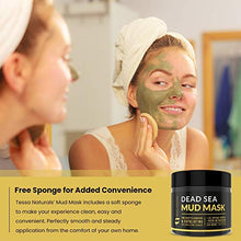 Load image into Gallery viewer, Dead Sea Mud Mask - Enhanced with Collagen - Reduces Blackheads, Pores, Acne, Oily Skin - Visibly Healthier Face &amp; Body Complexion - All Natural Anti-Aging Formula for Women &amp; Men
