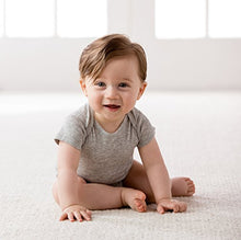 Load image into Gallery viewer, Gerber Baby 5-Pack Solid Onesies Bodysuits, Gray 6-9 Months
