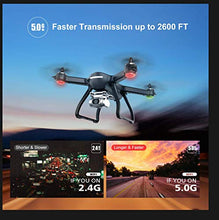 Load image into Gallery viewer, Holy Stone HS700D FPV Drone with 2K FHD Camera Live Video and GPS Return Home, RC Quadcopter for Adults Beginners with Brushless Motor, Follow Me, 5G WiFi Transmission, Modular Battery Advanced Selfie

