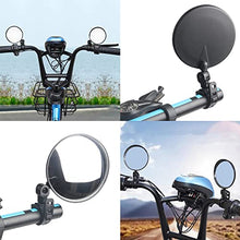 Load image into Gallery viewer, Bike Mirror, 2pcs Bike Rear View Mirrors, 10cm Bicycle mirrors for handlebars, 360 Rotatable Bike Mirrors Handlebar Rearview Mirror, Acrylic Convex Mirror for Road Bike/MTB/Off-Road/Fixed Gear Bike
