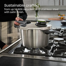 Load image into Gallery viewer, Fissler Vitavit Premium Pressure Cooker with Steamer Insert - Premium German Construction - Built to Last for Decades - Safe &amp; Easy Pressure Cooker with Glass Lid - For All Cooktops - 3.7 Quarts
