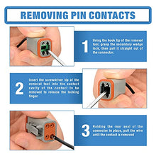 Load image into Gallery viewer, IWISS DEUTSCH DT Connector Kit in 2,3,4,6,8,12 Pin Configurations, Size 16 Stamped Formed Contacts(AWG 14), Wedgelock &amp; Pin Extraction Tools, Ideal for Automotive Aftermarket Service, 519PCS
