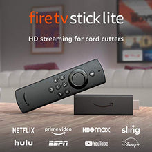 Load image into Gallery viewer, Fire TV Stick Lite with Alexa Voice Remote Lite (no TV controls), HD streaming device

