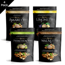 Load image into Gallery viewer, Piccola Cucina Regali Assorted Italian Almond Macaroon Cookies - 4 Pack (Almond, Lemon Lavender, Pistachio, Maple Walnut) Gluten Free, Dairy Free
