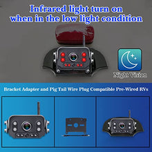Load image into Gallery viewer, Wireless Backup Camera for RV HD 1080P with 7 Inch DVR Monitor High-Speed Rear View Observation System for RVs Trucks Trailers 5th Wheels with Adapter Compatible with Furrion Pre-Wired RV Rohent R9
