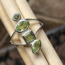 Load image into Gallery viewer, Genuine 2ct Green Peridot 925 Solid Sterling Silver Stackable Ring Size 6, 7
