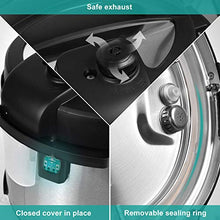Load image into Gallery viewer, MOOSOO 9-in-1 Electric Pressure Cooker with LCD, 6QT Instant Programmable Pressure Pot, 15 One-Touch Programs with Deluxe Accessory Set
