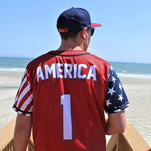 Load image into Gallery viewer, Greater Half Jersey: Liberty Edition Red America #1 Jersey (L)
