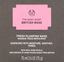 Load image into Gallery viewer, The Body Shop British Rose Fresh Plumping Mask, For Dehydrated Skin, Vegan, 2.6 OZ

