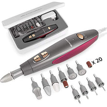 Load image into Gallery viewer, BEAUTURAL Professional Manicure and Pedicure Kit, 10-Piece Attachments and 20 Sanding Bands for Hand/Foot Nail Care, Powerful Nail Drill Kit [Upgraded Version]

