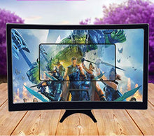 Load image into Gallery viewer, 3D Curve Screen Magnifier Compatible with All Smartphones Hd Amplifier Projector for Movies, Videos, and Gaming with Foldable Stand for Galaxy Note 20 Ultra/Galaxy Note 20/iPhone 11 Pro Max/Xs
