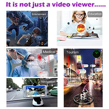 Load image into Gallery viewer, 90°FOV AR Headset, Smart AR Glasses 3D Video Augmented Reality VR Headset Glasses for iPhone &amp; Android (4.5-5.5'' Screen), 3D Videos and Games
