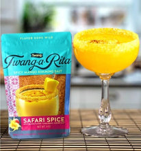 Load image into Gallery viewer, Twang-A-Rita Cocktail Rimming Salt Blend, Savory Variety, 4 Ounce Pouch (Set of 3) 1 Each: Chile Lime, Grapefruit, Mango
