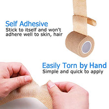 Load image into Gallery viewer, 10 Pack Self Adherent Bandage Wrap, 2” x 5 Yards, Medical Tape, Self-Adherent Wrap, Athletic Elastic Cohesive Bandage, First Aid Tape, Sports Tape for Stretch Athletic, Ankle Sprains &amp; Swelling
