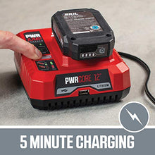 Load image into Gallery viewer, SKIL PWRCore 12 Brushless 12V 1/4" Hex Right Angle Impact Driver, Includes 2.0Ah Lithium Battery &amp; PWRJump Charger - RI574502
