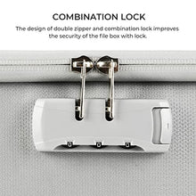 Load image into Gallery viewer, RichYa Fireproof Document Box with Lock, Foldable, with Handles, Waterproof and Fireproof Document Storage Box, for Storing Important Items such as Letters | Documents | Books | Certificates, etc.
