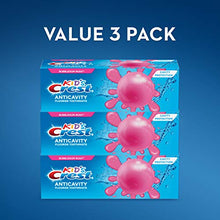Load image into Gallery viewer, Crest Kid's Cavity Protection Fluoride Toothpaste, Bubblegum Rush, 3 Count
