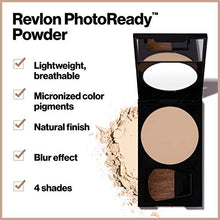 Load image into Gallery viewer, Face Powder by Revlon, PhotoReady Blurring Face Makeup, Longwear Medium- Full Coverage with Flawless Finish, Shine &amp; Oil Free and-Fragrance Free, 020 Light Medium, 0.30 Oz

