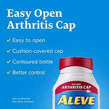 Load image into Gallery viewer, Aleve Arthritis Gelcap, Fast Acting All Day Pain Relief for Headaches, Muscle Aches, and Fever Reduction, Naproxen Sodium Gelcaps, 220 mg, Yellow, 160 Count
