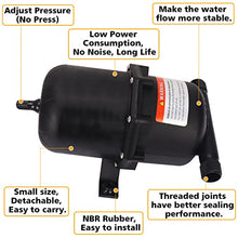 Load image into Gallery viewer, Lucosobie Pre-Pressurized Accumulator Tank, 8.54”x 5.4”x 4.72”, RV Accumulator Tank, Sturdy and Easy to Install, Black
