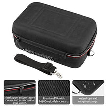 Load image into Gallery viewer, MoKo Carrying Storage Case for Nintendo Switch, Travel Carrying Storage Case Messenger Bag Compatible with Nintendo Switch Console, Dock, Controllers, Charger &amp; Cable - Black
