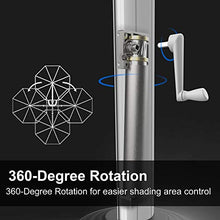 Load image into Gallery viewer, PURPLE LEAF 12 Feet Double Top Deluxe Square Patio Umbrella Offset Hanging Umbrella Cantilever Umbrella Outdoor Market Umbrella Garden Umbrella, Turquoise Blue
