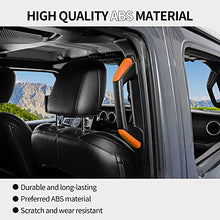 Load image into Gallery viewer, RT-TCZ A B Pillar Grab Handles ABS Decoration Trim Cover for 2018-2022 Jeep Wrangler JL JLU Sahara Rubicon JT Gladiator 4 Door Orange
