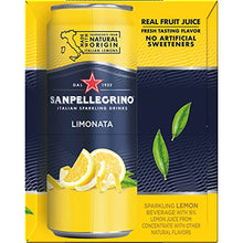 Load image into Gallery viewer, Sanpellegrino Italian Sparkling Drink Limonata, Sparkling Lemon Beverage, 6 Pack of 11.15 Fl Oz Cans
