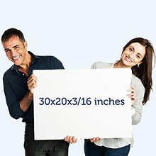 Load image into Gallery viewer, Foam Board 20 x 30 x 3/16" (5mm) - 12 Pack - White Poster Board, Acid Free, Double Sided, Rigid, Sign Board Foamboard for Mounting, Crafts, Modelling, Art, Display, Presentation and School Projects
