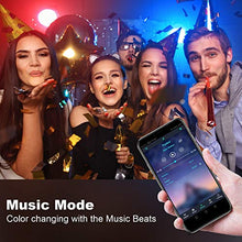 Load image into Gallery viewer, 39.42ft LED Strip Lights, QZYL Lights Strip Music Sync, App Control with Remote, 5050 RGB LED Light Strip Color Changing 24-Key Remote, Sensitive Built-in Mic, LED Lights Rope Lights for Home TV Party

