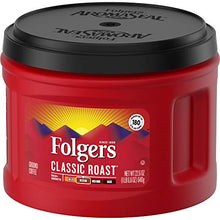 Load image into Gallery viewer, Folgers Classic Roast Medium Roast Ground Coffee, 22.6 Ounces (Pack of 3)
