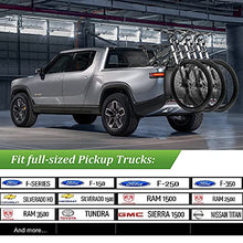 Load image into Gallery viewer, LEETPIC Tailgate Bike Pads for 61" Full-Sized Truck Tailgate with Secure Bike Frame Straps Carry up to Six Bikes, Tailgate Bike Cover with Utility Ring
