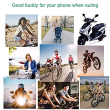 Load image into Gallery viewer, ihens5 Bike Phone Mount, Motorcycle &amp; Mountain Bike Handlebar Phone Mount Bicycle Golf Cart Stroller Cell Phone Holder with Rubber Strap 360 Degrees Rotate for iPhone X 8 7 6 6s Plus Samsung (Green)

