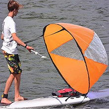 Load image into Gallery viewer, Hosmide Summer Fashion Surfing Wind Paddle Kayak Sail 42" Durable Downwind Wind Sail Sup Paddle Orange

