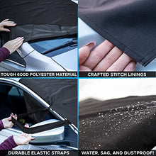 Load image into Gallery viewer, EcoNour Windshield Cover for Ice and Snow | Enhanced 600D Oxford Fabric Windshield Frost Cover for Any Weather | Water, Heat &amp; Sag-Proof Car Windshield Snow Cover | Standard (69 x 42 inches)
