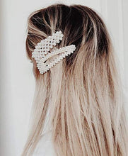 Load image into Gallery viewer, 15 Pcs Pearl Hair Clip for Women Acrylic Hair Clips Gifts for Friends Handmade Pearl Hair Pins for Girls Hair Barettes for Women Fashion Hair Accessories for Party Wedding

