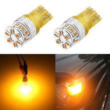Load image into Gallery viewer, Alla Lighting Xtreme Super Bright 168 194 LED Lights Bulbs Amber Yellow T10 Wedge 3014 18-SMD 12V Car Interior Map Dome Marker Trunk Lights W5W 2825 175

