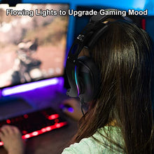 Load image into Gallery viewer, Jeecoo J65 USB Gaming Headset for PC - 7.1 Surround Sound Heavy Bass Headphones with Unique Cushion Pads, Clear and Crystal Microphone - Plug &amp; Play for Laptop Computers
